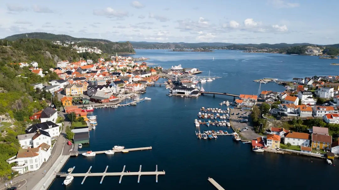 Så här reser du Norge till Danmark med färja illustration
